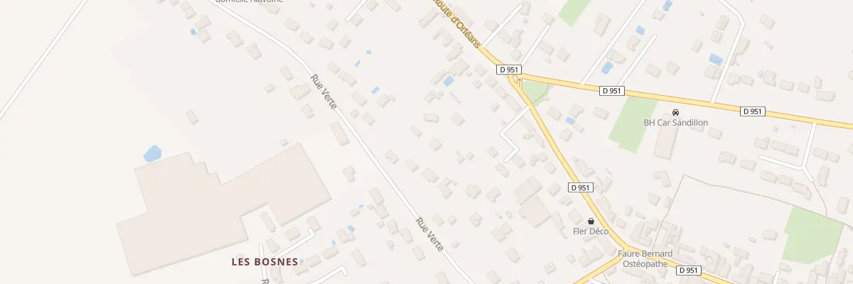 Plan du 863 Rue Verte à Sandillon