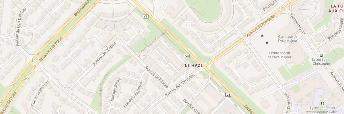 Plan du 7 All de la Sabretache à Cergy