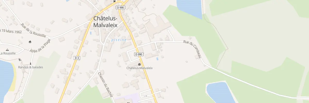 Plan du 5410 Rue du Combeau à Châtelus-Malvaleix