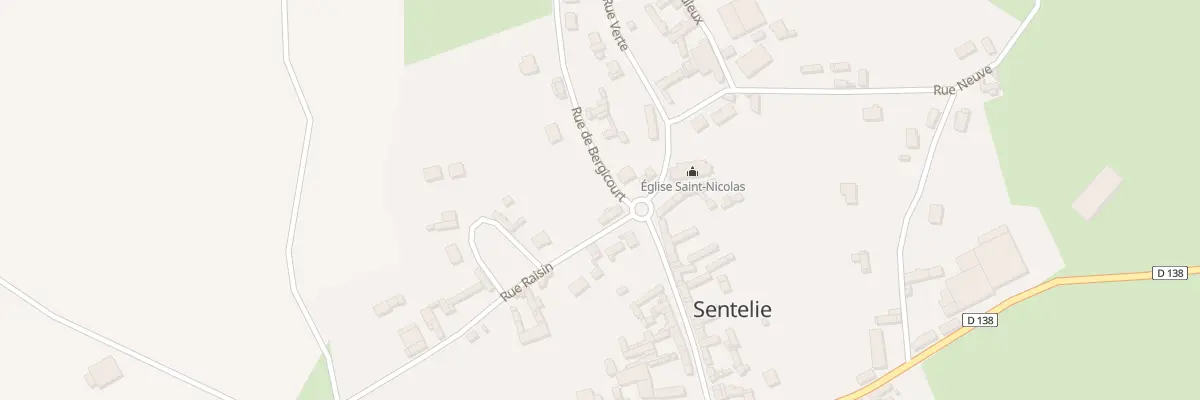Plan du 1 Rue de Bergicourt à Sentelie