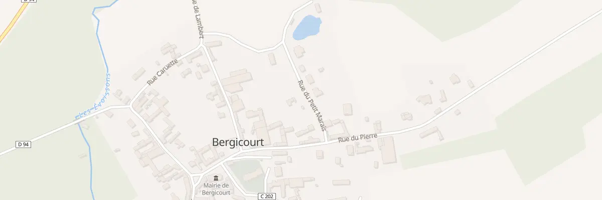 Plan du 28 Rue du Petit Marais à Bergicourt