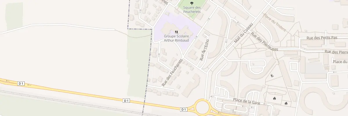 Plan du 6 Rue des Feucherets à Chanteloup-les-Vignes