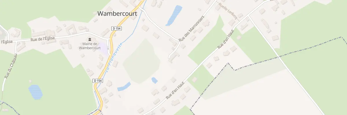 Plan du 6 Rue des Marronniers à Wambercourt