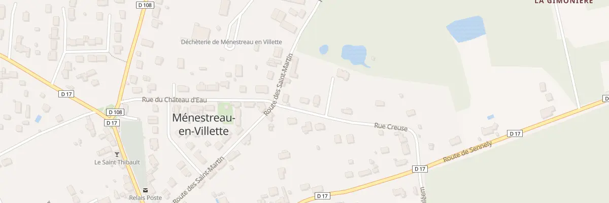 Plan du 43 Rue Creuse à Ménestreau-en-Villette