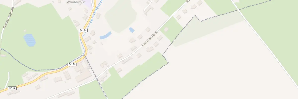 Plan du 10 Rue d’En Haut à Wambercourt