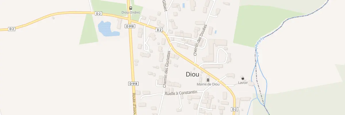 Plan du 33 Che des Gloriettes à Diou