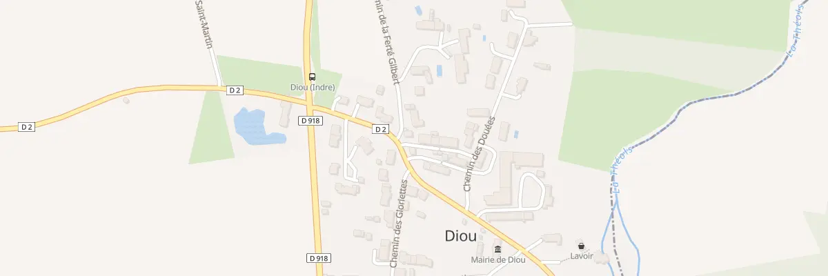 Plan du 295 Che de la Ferte Gilbert à Diou