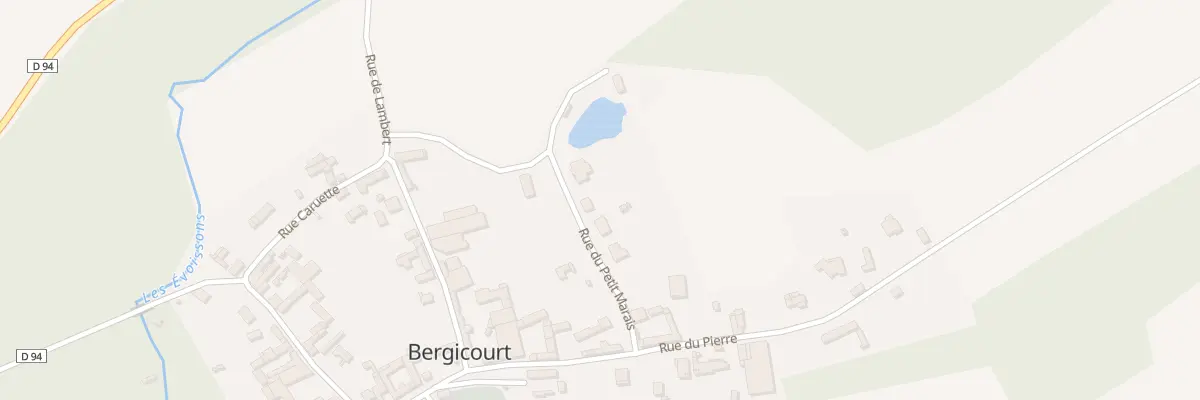 Plan du 26B Rue du Petit Marais à Bergicourt