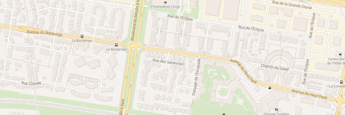 Plan du 1 Rue des Genevriers à Cergy