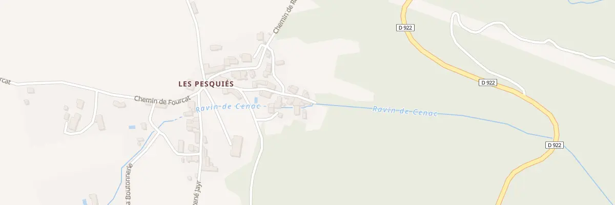 Plan du 9018 Les Pesquies à Villefranche-de-Rouergue