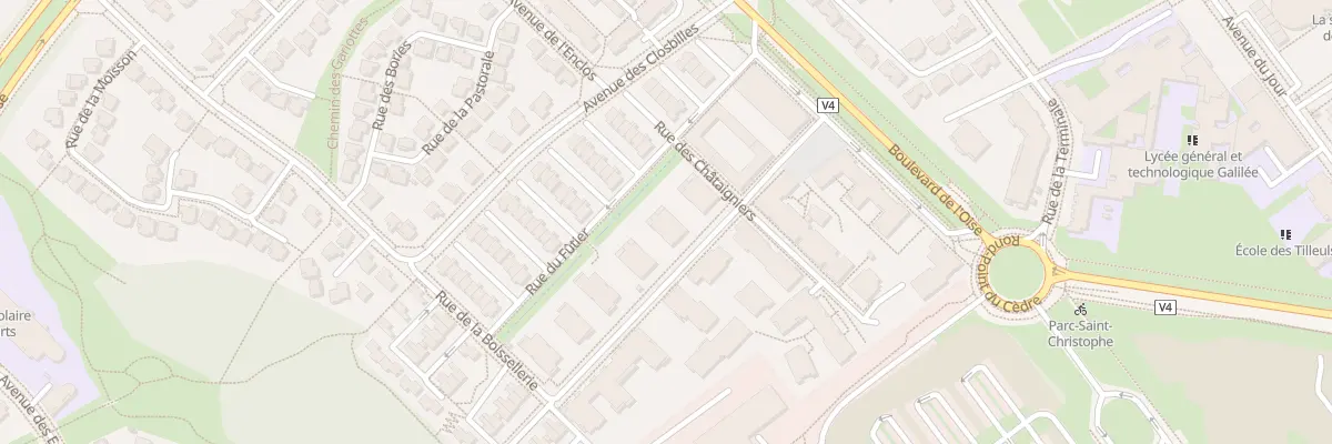 Plan du 4 Rue de la Boissellerie à Cergy