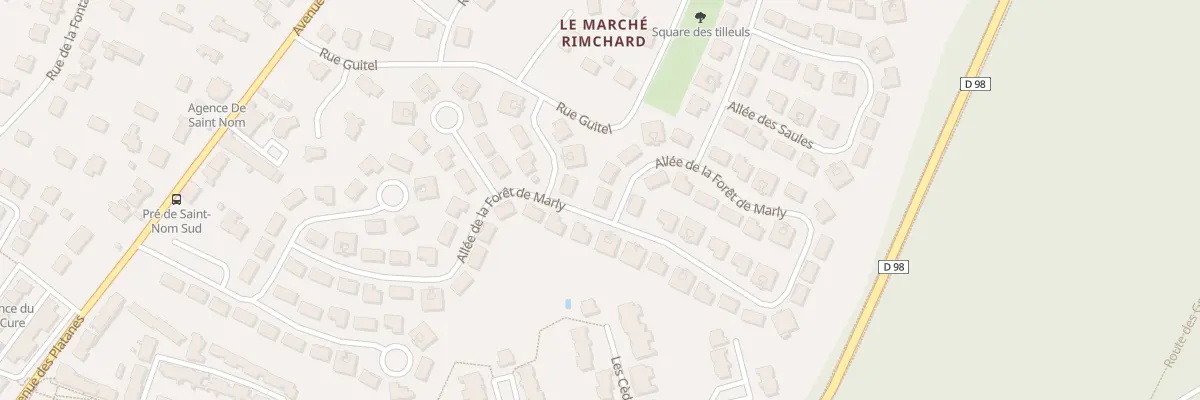 Plan du 76 All de la Foret de Marly à Saint-Nom-la-Bretèche