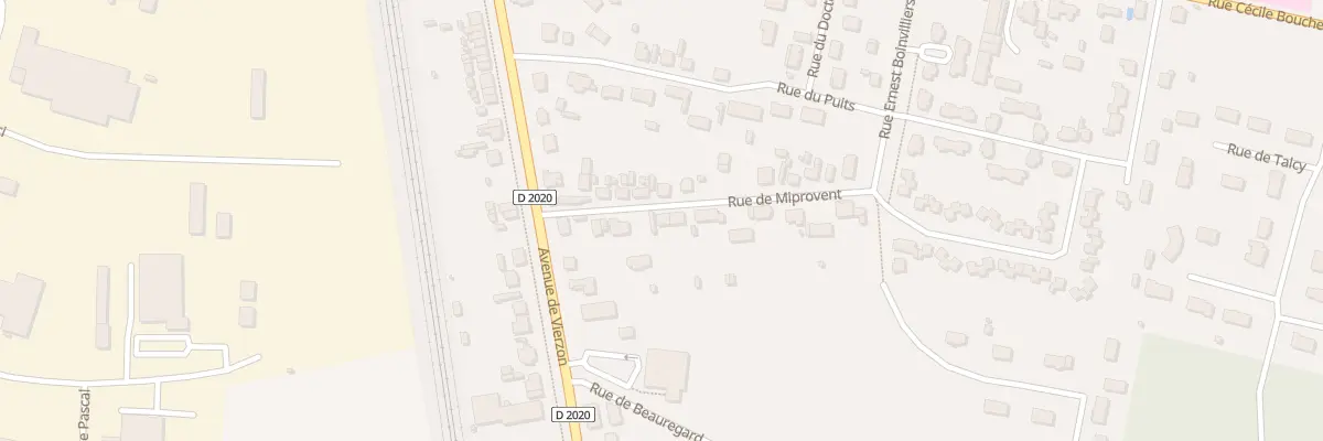 Plan du 8 Rue de Miprovent à Lamotte-Beuvron