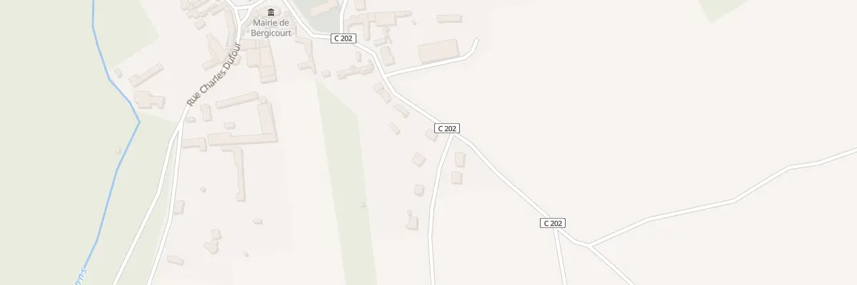 Plan du 8 Chemin de la Vieille Voie à Bergicourt