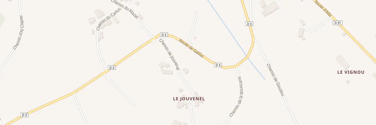 Plan du 22 Che de Jouvenal à Villeneuve-sur-Vère