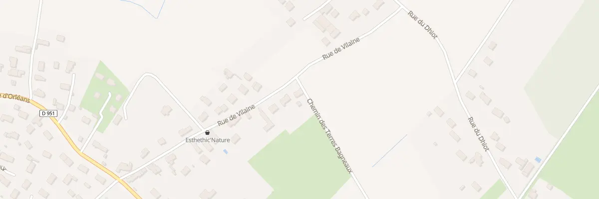 Plan du 306 Rue de Vilaine à Sandillon