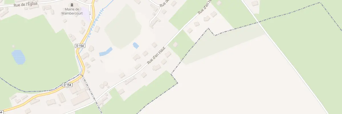 Plan du 10C Rue d’En Haut à Wambercourt