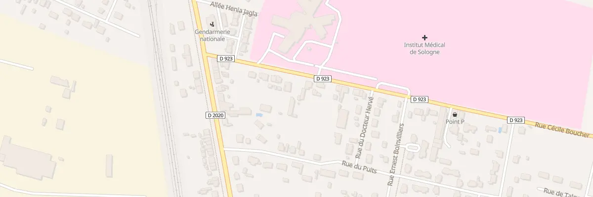 Plan du 20 Rue Cécile Boucher à Lamotte-Beuvron