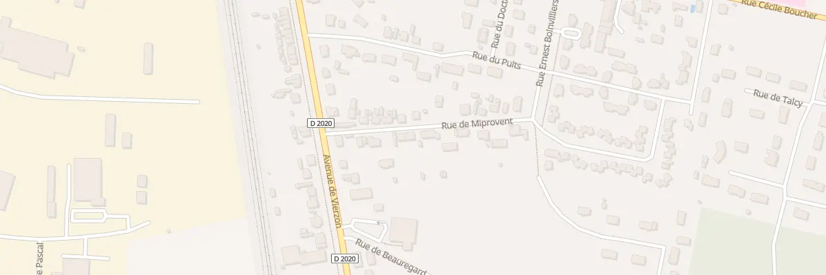 Plan du 10 Rue de Miprovent à Lamotte-Beuvron
