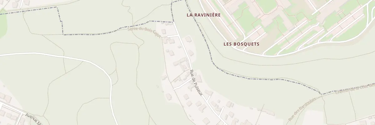 Plan du 77 Rue de Puiseux à Vauréal