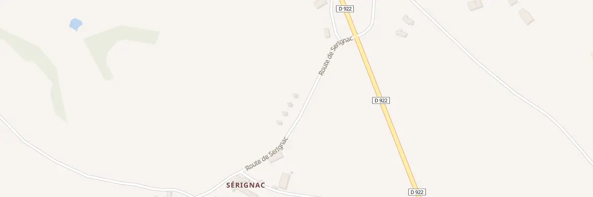 Plan du 182 Rte de Serignac à Causse-et-Diège