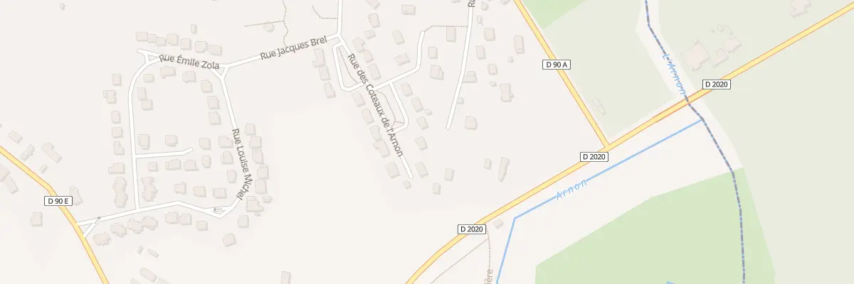 Plan du 12 Rue des Coteaux de l’Arnon à Saint-Hilaire-de-Court