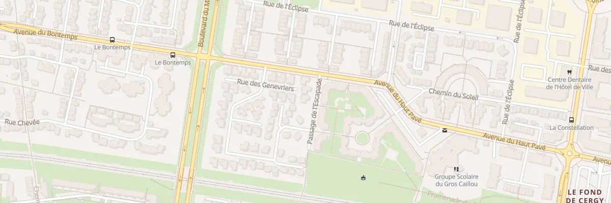 Plan du 11 Rue des Genevriers à Cergy