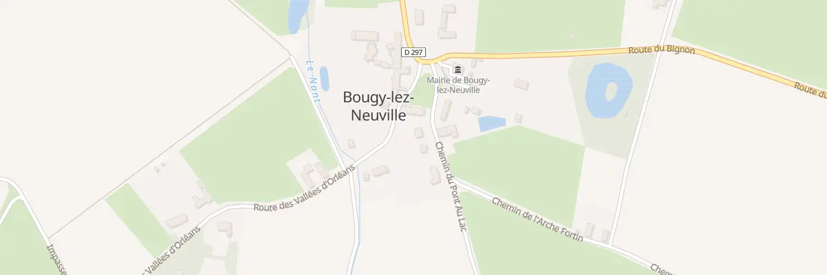 Plan du 2 Che du Pont au Lac à Bougy-lez-Neuville