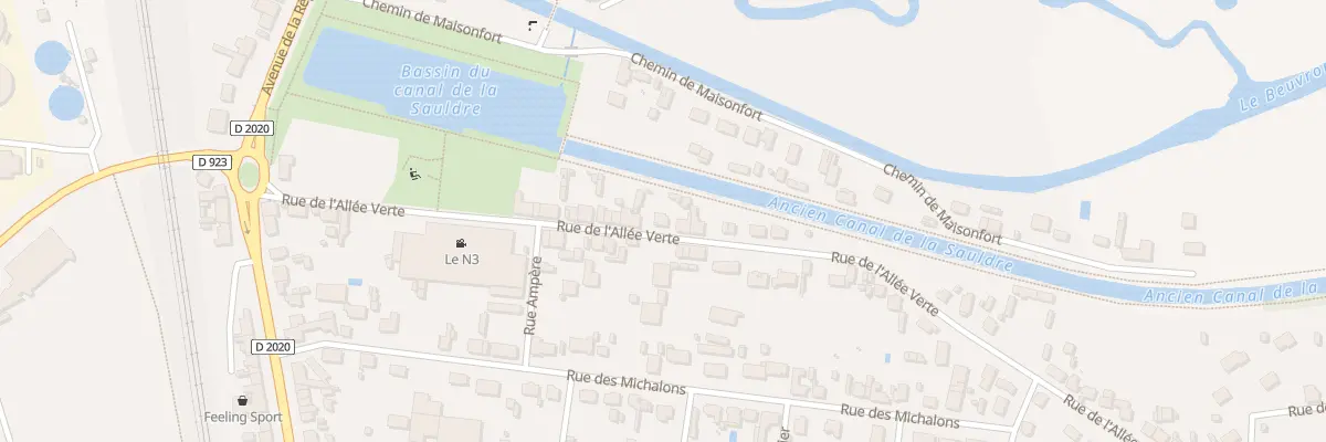 Plan du 43 Rue de l’Allée Verte à Lamotte-Beuvron