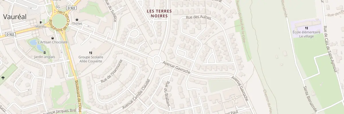 Plan du 66 Rue des Aulnes à Vauréal
