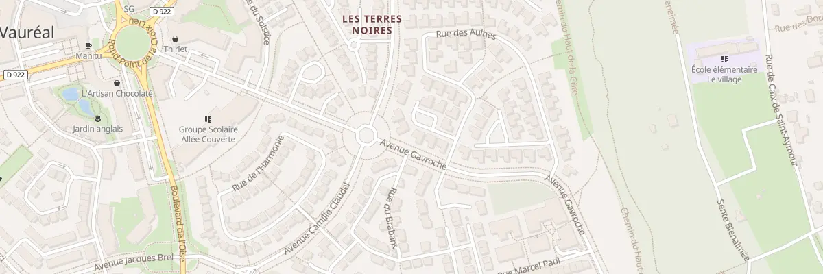 Plan du 68 Rue des Aulnes à Vauréal