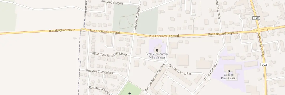Plan du 1 Rue des Tourmalines à Chanteloup-les-Vignes