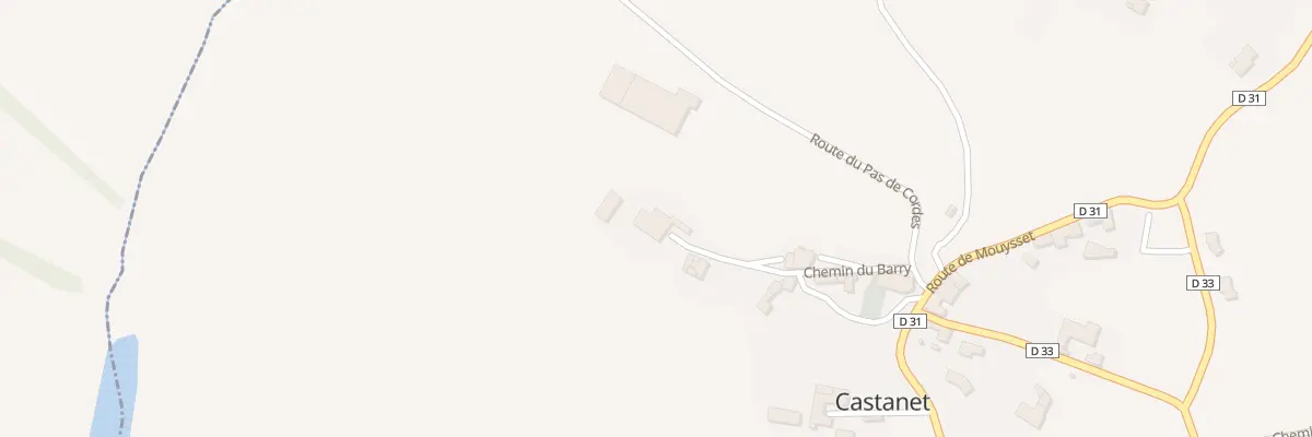 Plan du 3 Che du Barry à Castanet