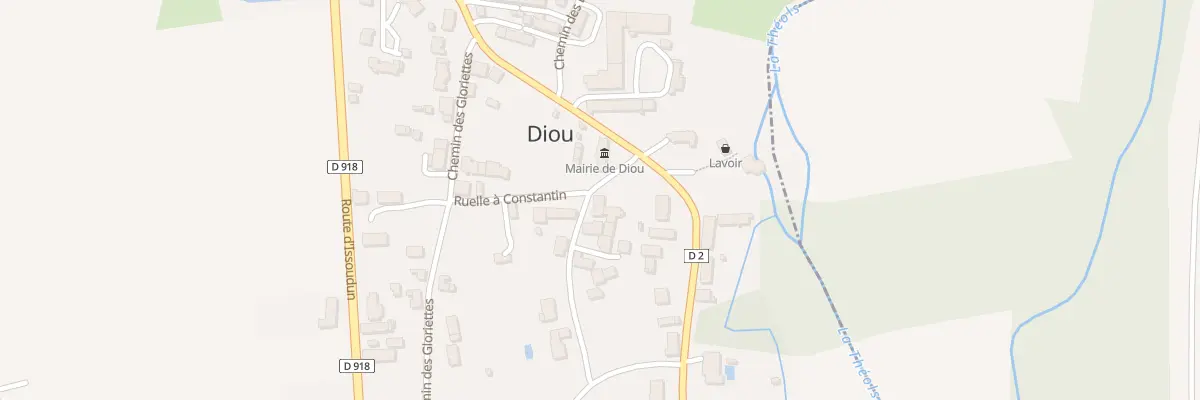 Plan du 350 Che de la Bondonnerie à Diou