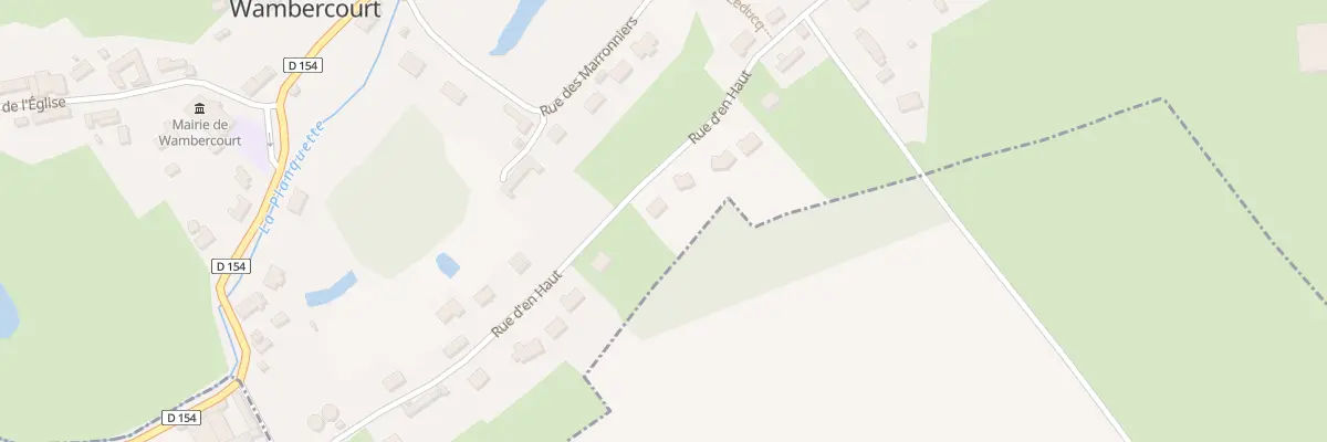 Plan du 5000 Rue d’En Haut à Wambercourt