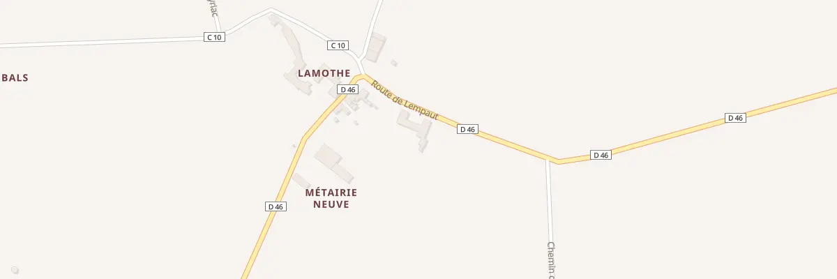 Plan du 4 Rte de Lempaut à Blan