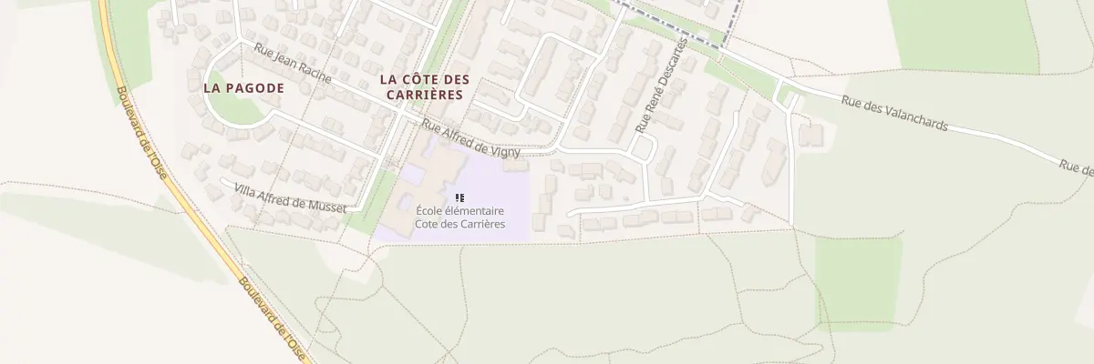 Plan du 25 Rue Nicolas Boileau à Jouy-le-Moutier