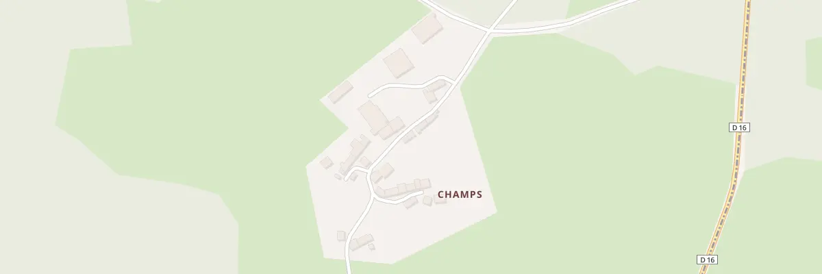 Plan du 5 Champs à Fransèches