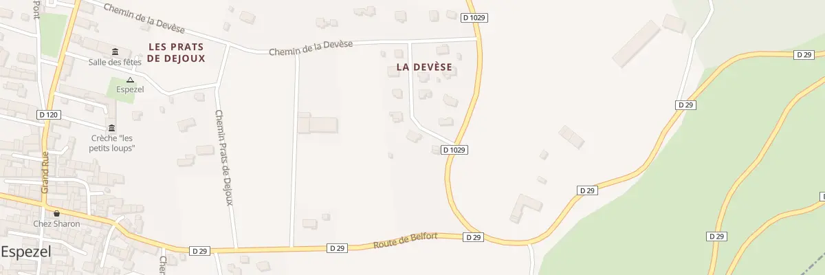 Plan du 4 La Devese à Espezel