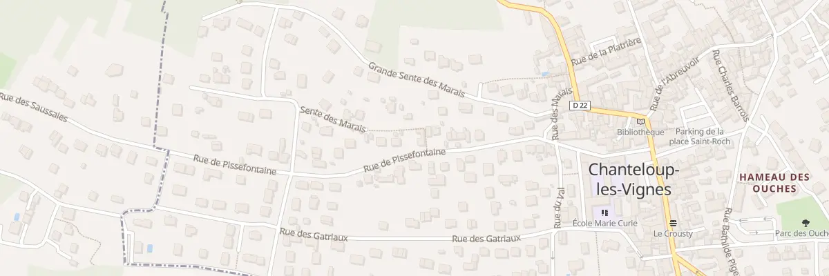 Plan du 34 Rue de Pissefontaine à Chanteloup-les-Vignes