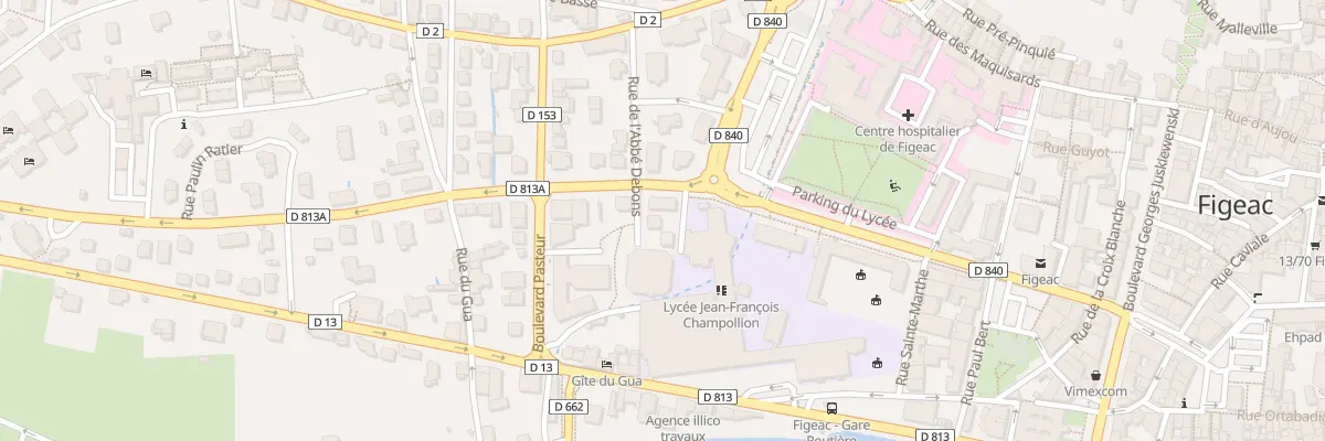 Plan du 4 Rue de l’Abbe Debons à Figeac