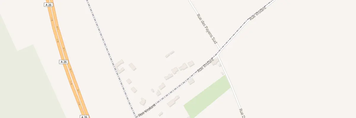 Plan du 66 Rue Vrolant à Nortkerque