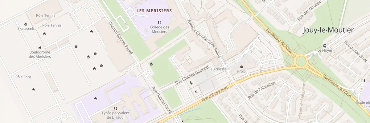 Plan du 14 Rue Charles Gounod à Jouy-le-Moutier