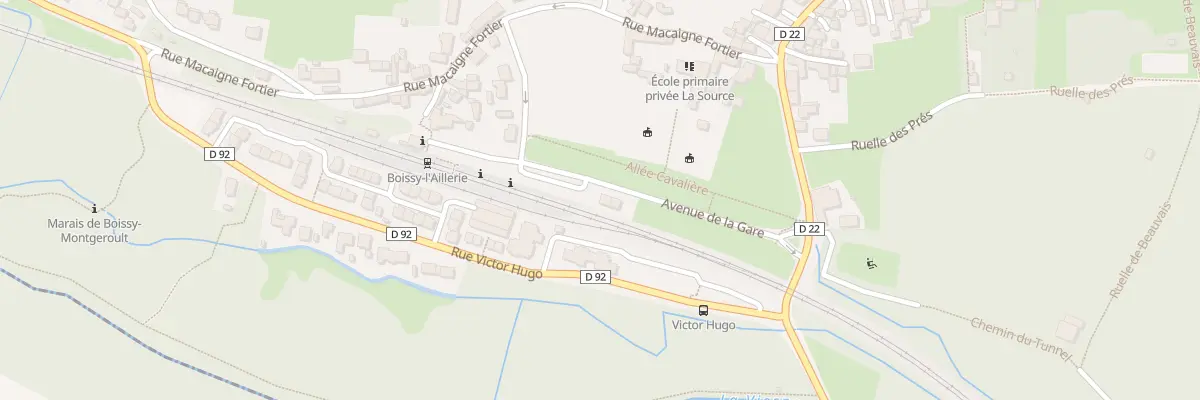 Plan du 3 Av de la Gare à Boissy-l’Aillerie
