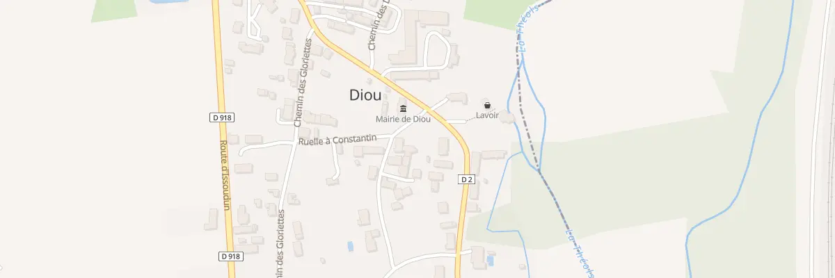 Plan du 330 Che du Gue à Diou
