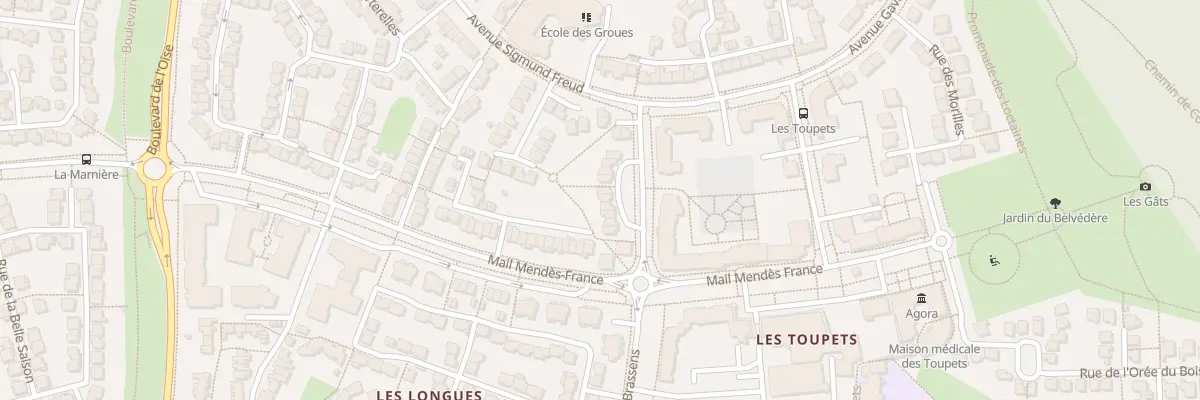 Plan du 11 Av de la Liberté à Vauréal