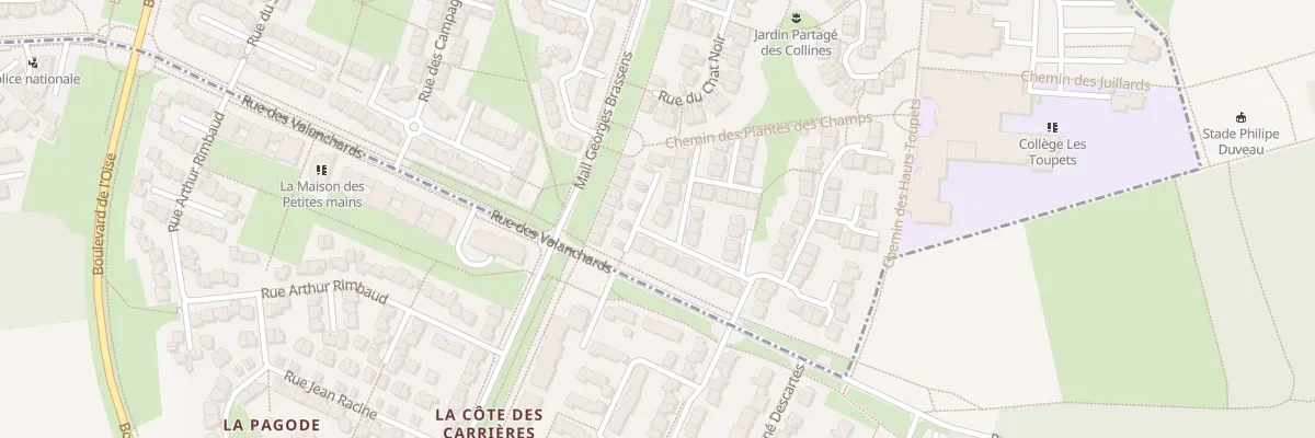 Plan du 21 Rue des Rouges Gorges à Vauréal