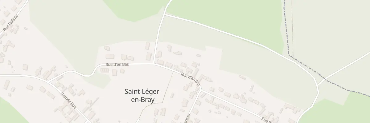 Plan du 25 Rue d’En Bas à Saint-Léger-en-Bray
