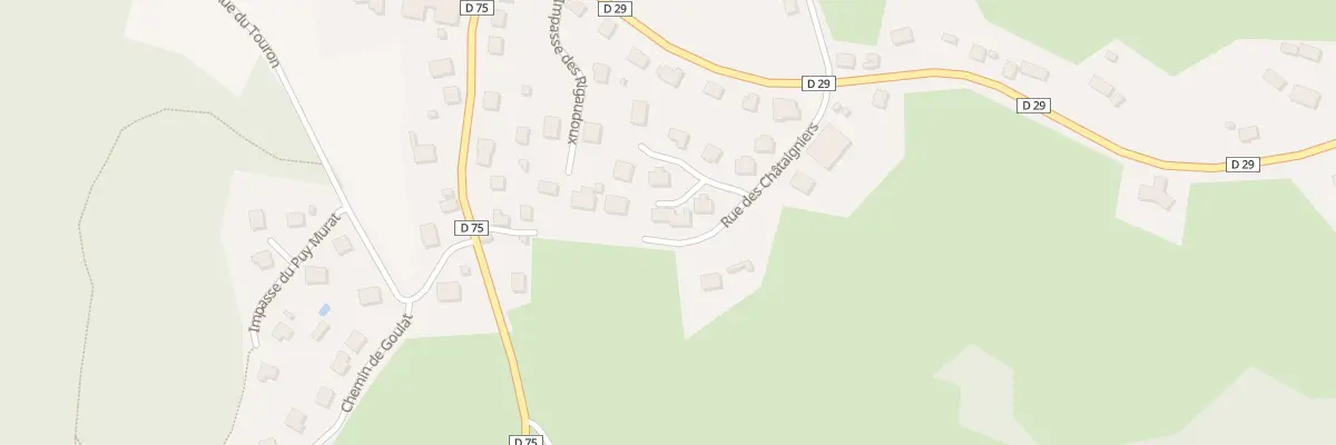 Plan du 22 Rue des Châtaigniers à Servières-le-Château