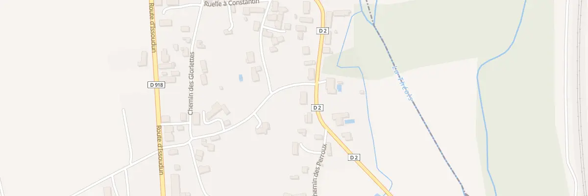 Plan du 540 Che du Gue à Diou